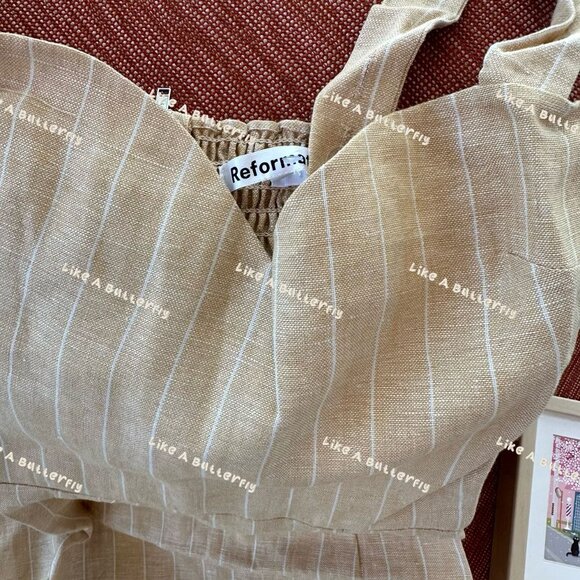 Reformation Miso Linen Dress - Yellow - Picture 4 of 10